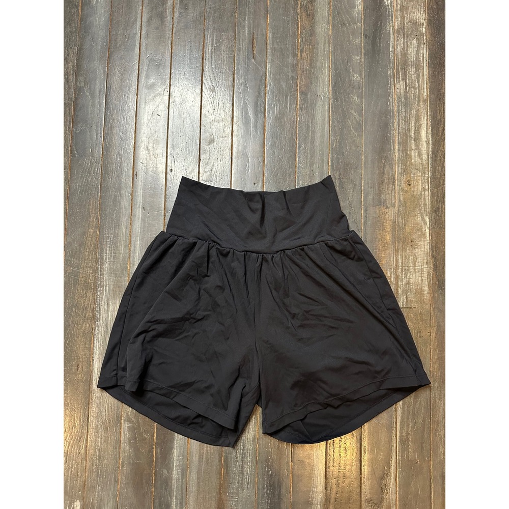 Halara The Way Home Shorts Black High Rise Athletic Running Small